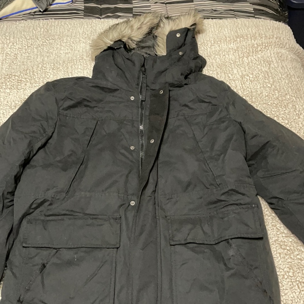 American Eagle Men’s Expedition Parka Black Coat